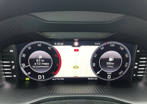Skoda Karoq cena 109500 przebieg: 99363, rok produkcji 2021 z Gniew małe 254